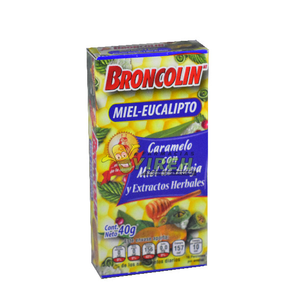 BRONCOLIN CARAMELO MIEL-EUCALIPTO 40GR