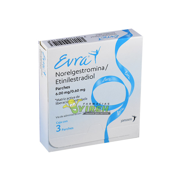 EVRA 6MG/600MCG PARCHES 3    0